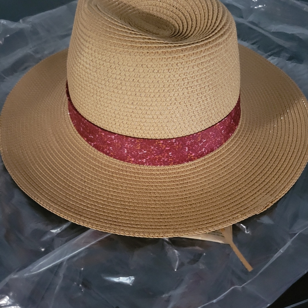 Women's Madison Straw Fedora Hat - Picture 5 of 5